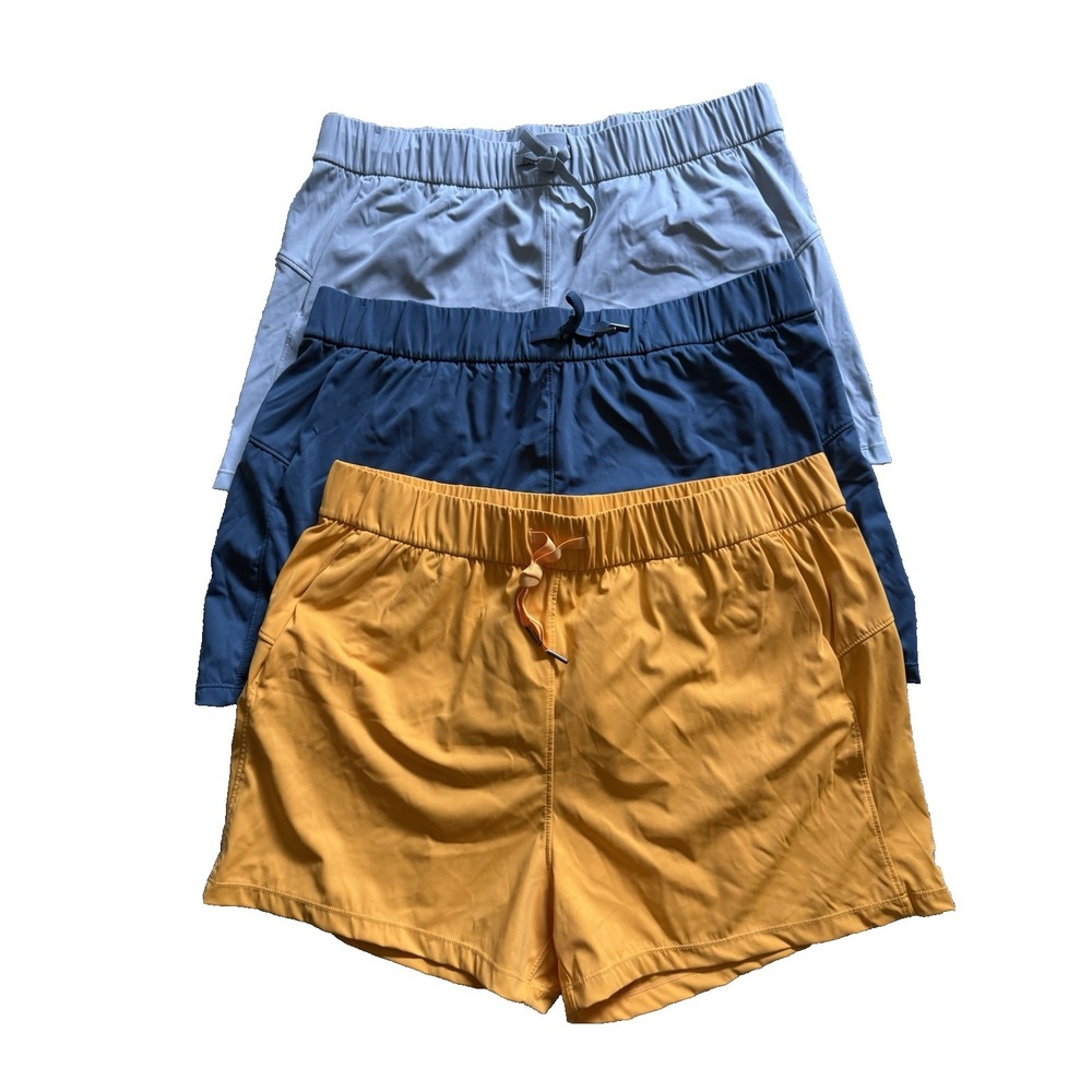 Willit Athletic Shorts Lot Of 3 Size‎ XL Grey Dusky Blue Mustard Yellow